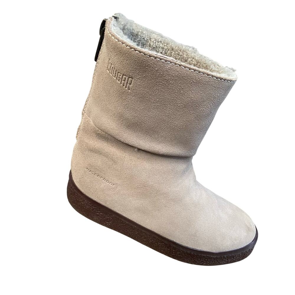 Cougar Beige Suede Waterproof Ankle Boots